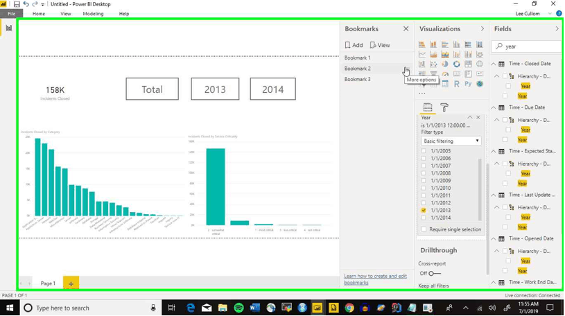 How to Use Bookmarks with Filters in Power BI | Northcraft Analytics