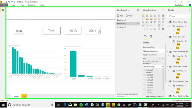 How to Use Bookmarks with Filters in Power BI | Northcraft Analytics